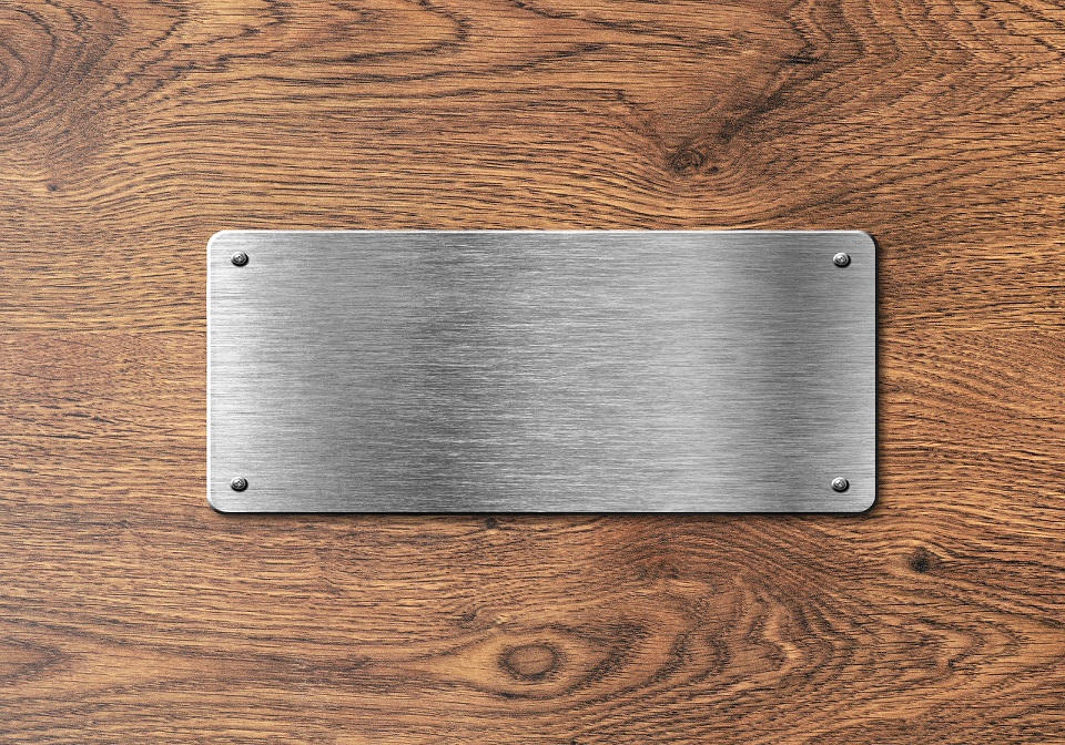 estetyczne tabliczki metalowe